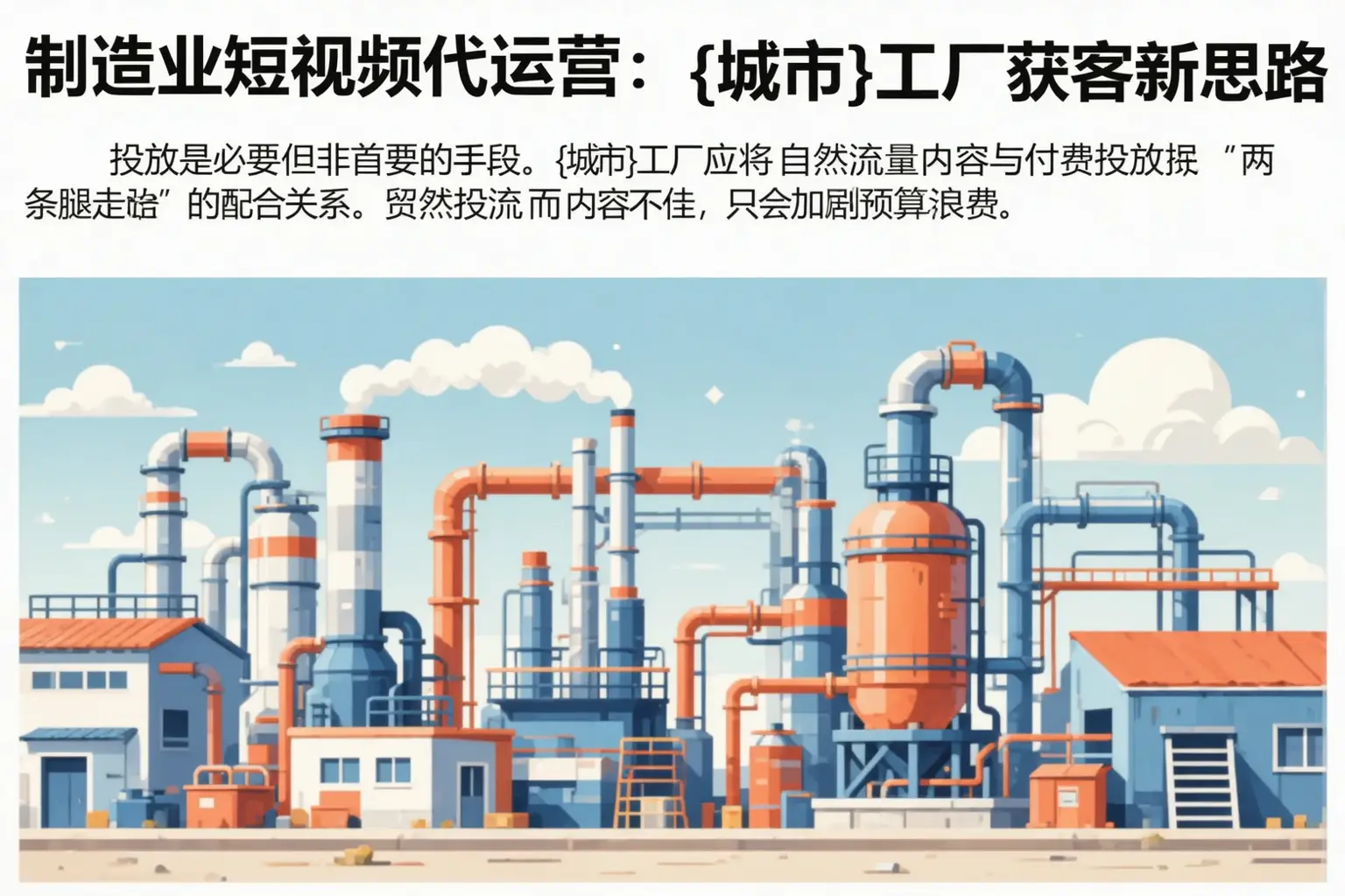 制造业短视频代运营:九江工厂获客新思路
