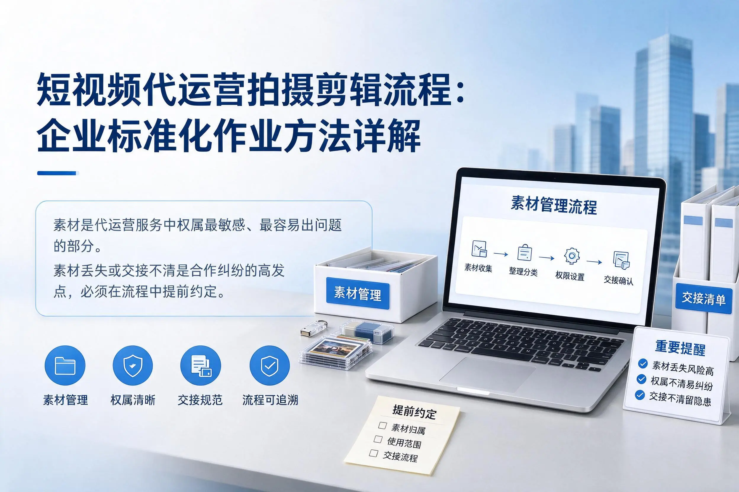 短视频代运营拍摄剪辑流程:九江企业标准化作业方法详解