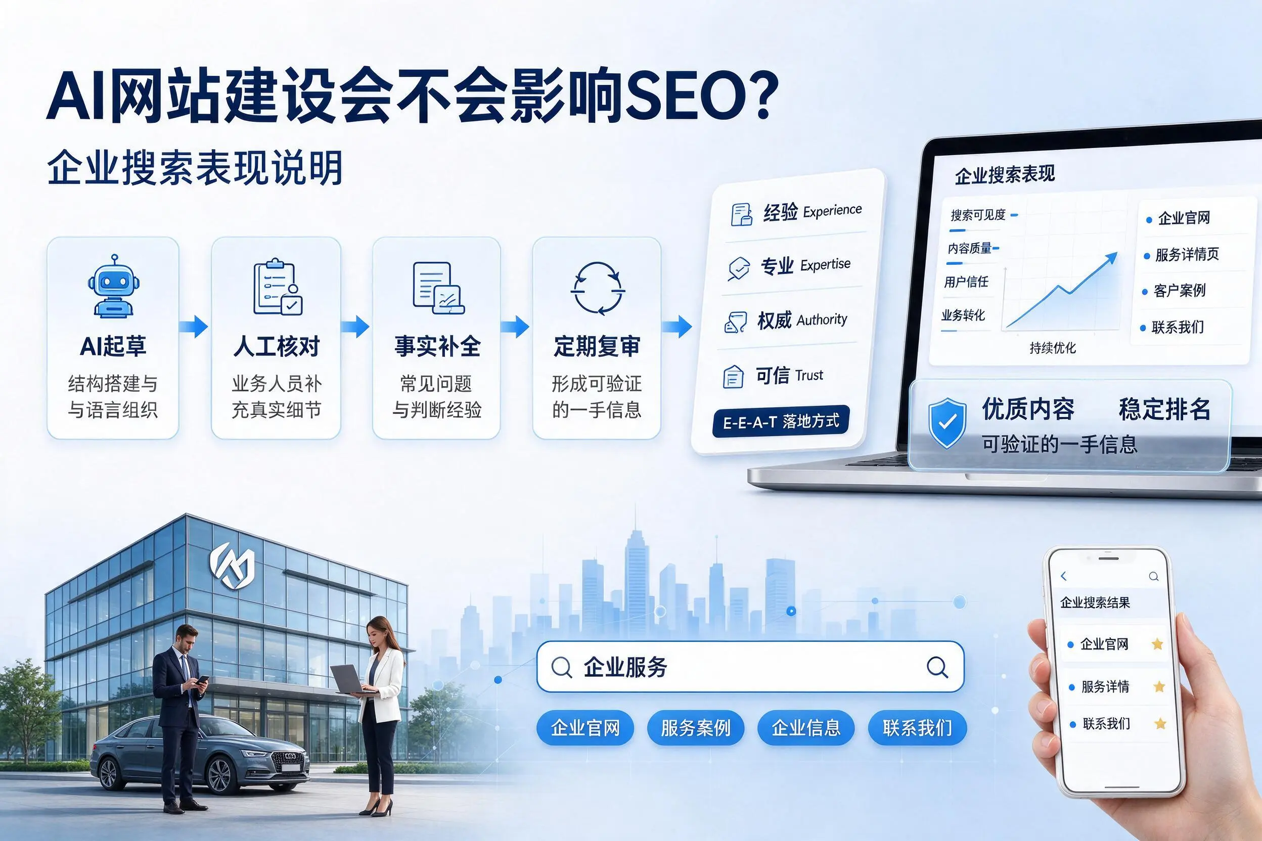 AI网站建设会不会影响SEO？九江企业搜索表现说明